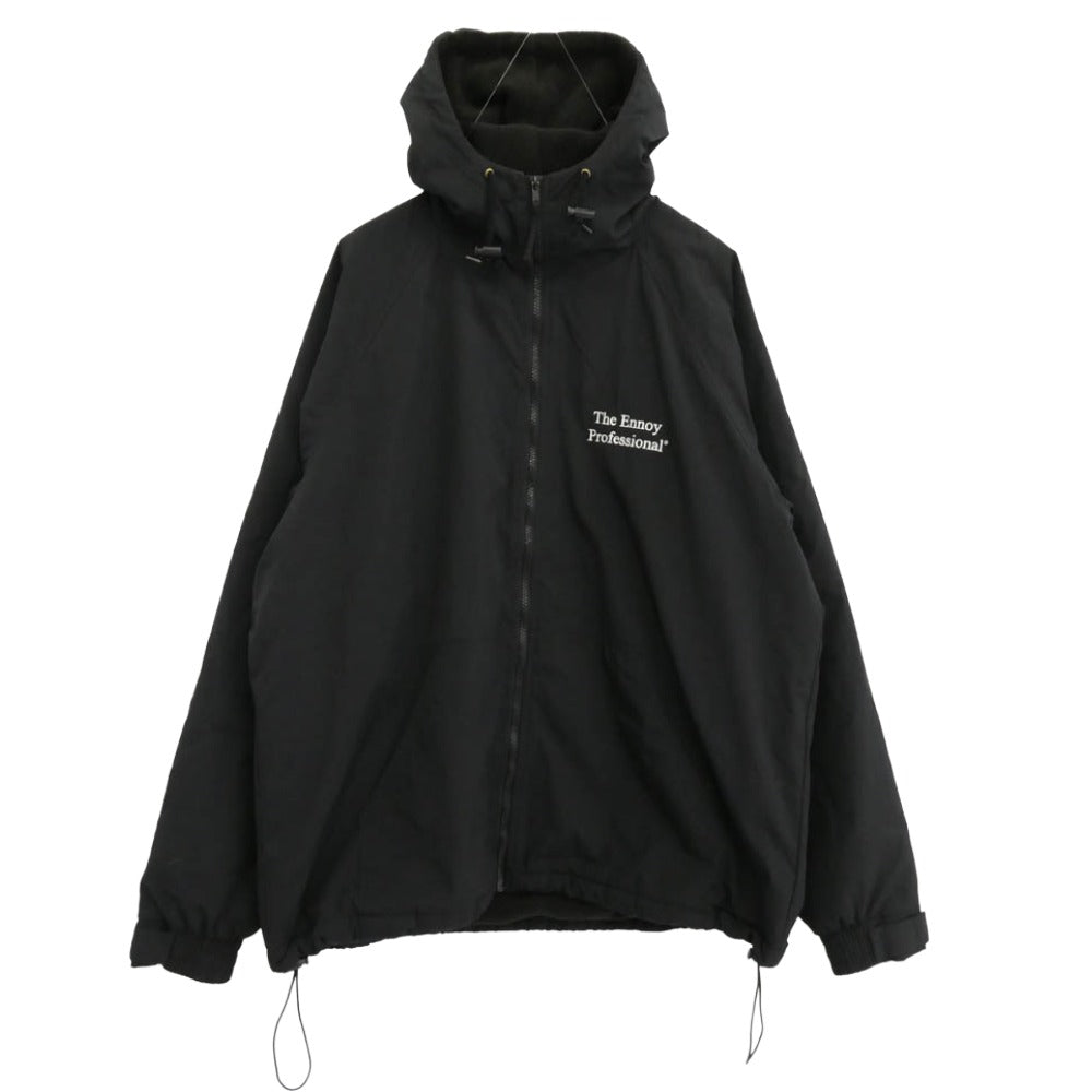 The Ennoy Professional ザ エンノイ プロフェッショナル TRI MOUNTAIN Nylon Hooded Jacket トライマウンテン ナイロン フーデッド ジャケット ブラック系 XL【中古】