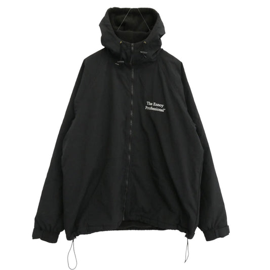 The Ennoy Professional ザ エンノイ プロフェッショナル TRI MOUNTAIN Nylon Hooded Jacket トライマウンテン ナイロン フーデッド ジャケット ブラック系 XL【中古】