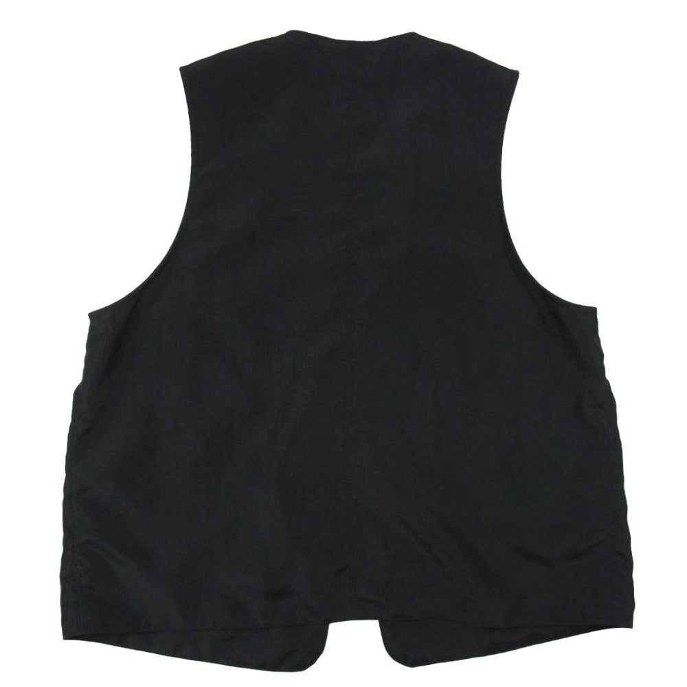 POST OVERALLS ポストオーバーオールズ 3503-MTB DEE Vest 2 metallic taffeta black ディー ベスト メタリックタフタ ブラック系 L【中古】