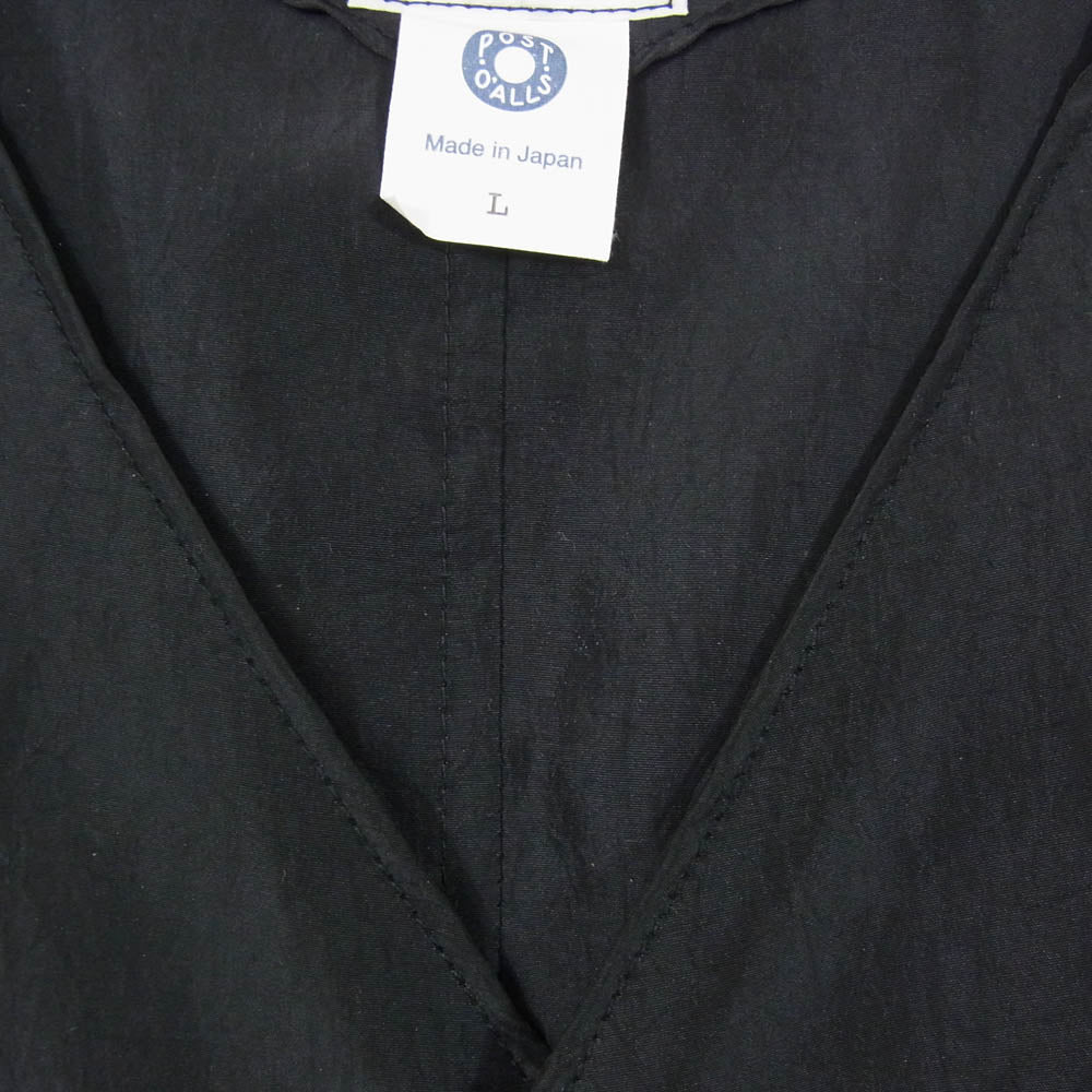 POST OVERALLS ポストオーバーオールズ 3503-MTB DEE Vest 2 metallic taffeta black ディー ベスト メタリックタフタ ブラック系 L【中古】