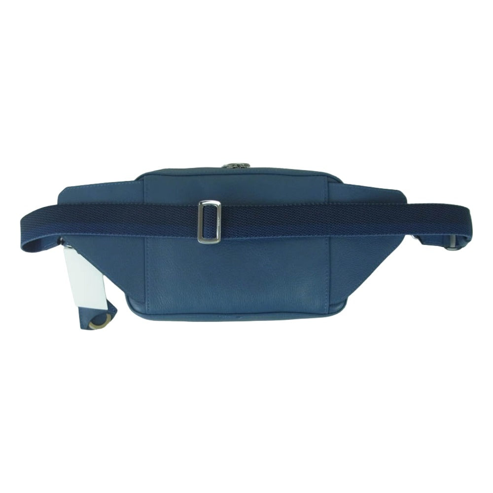 aniary アニアリ 07-07002 Shrink Leather シュリンク レザー ボディ バッグ ネイビーグレイ ネイビー系 Navy Gray【新古品】【未使用】【中古】