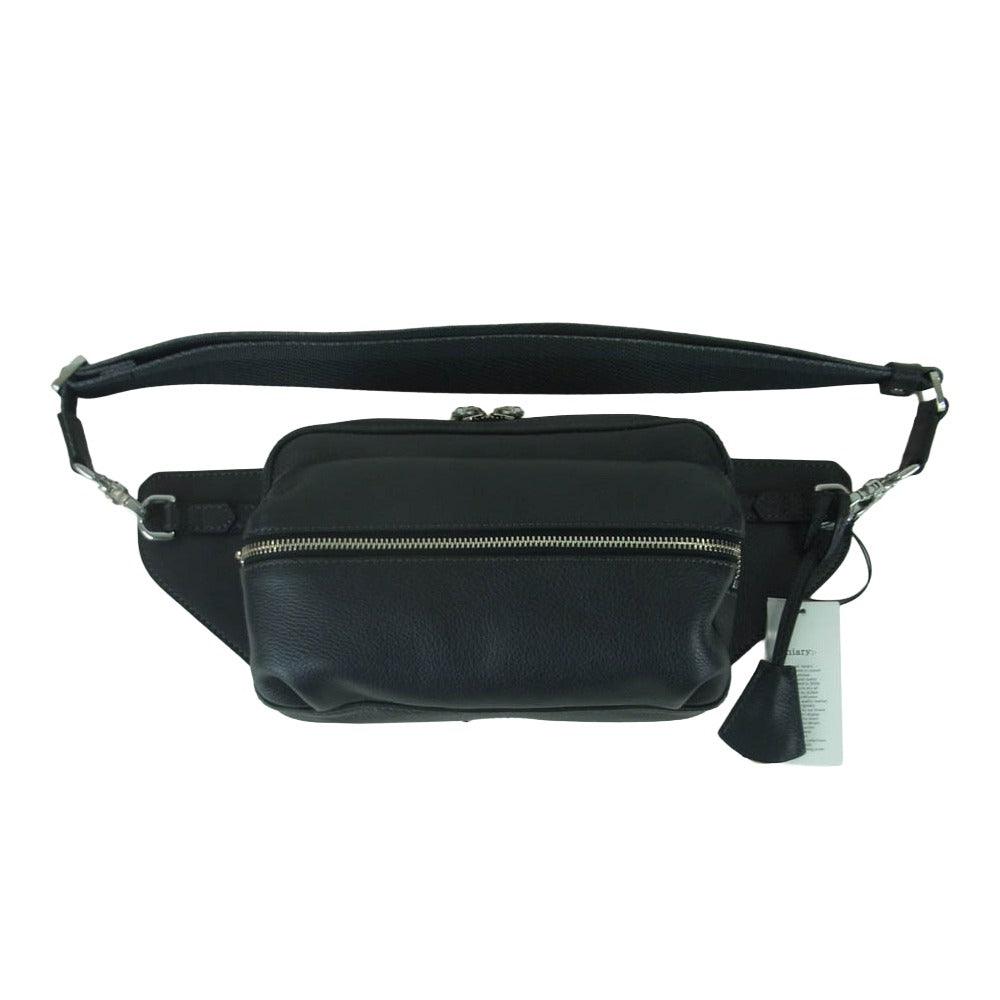 aniary アニアリ 07-07002 Shrink Leather シュリンク レザー ボディ バッグ チャコールグレイ チャコール系 Charcoal Gray【新古品】【未使用】【中古】