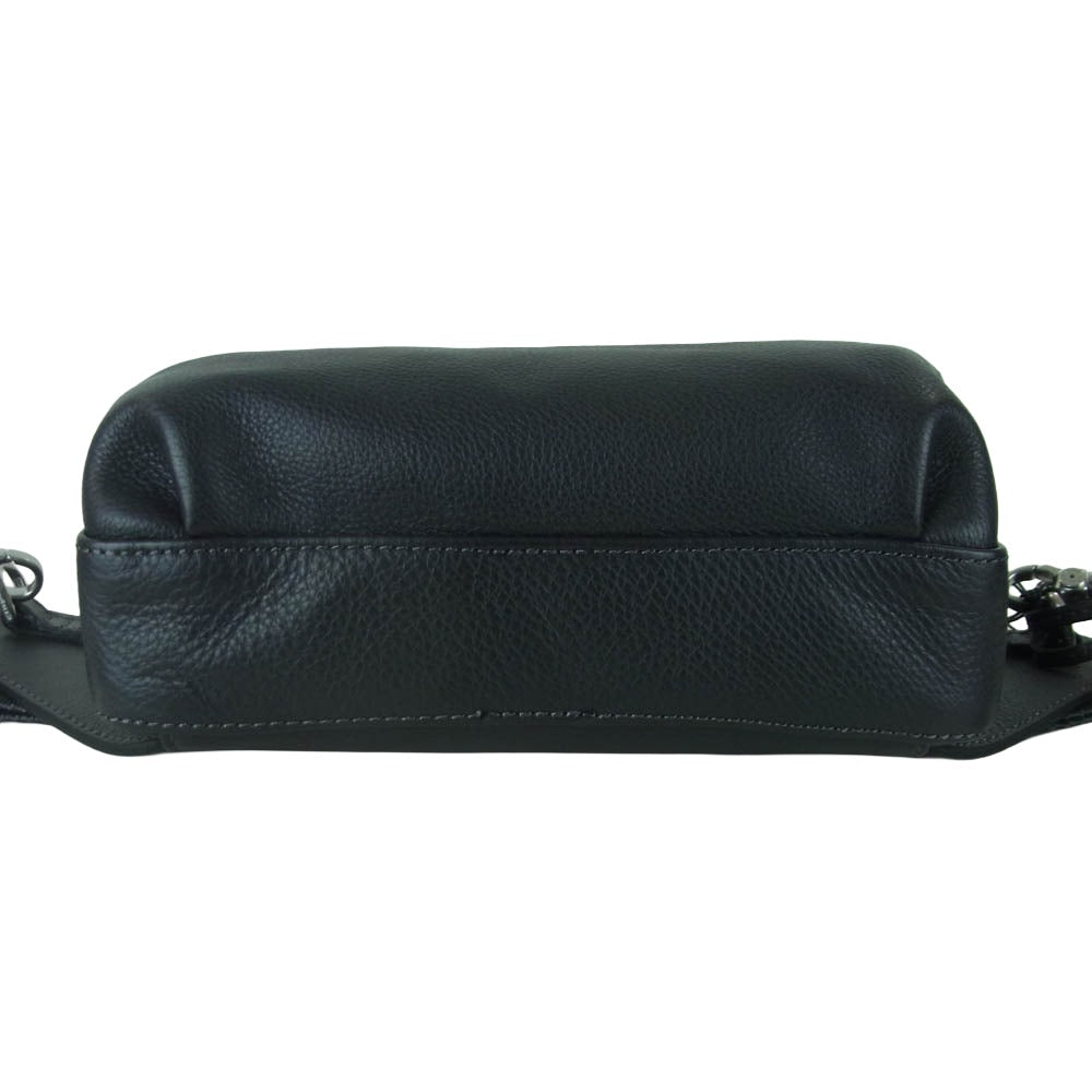 aniary アニアリ 07-07002 Shrink Leather シュリンク レザー ボディ バッグ チャコールグレイ チャコール系 Charcoal Gray【新古品】【未使用】【中古】