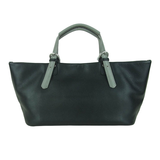 aniary アニアリ 37-02001 Artisan Leather アルティザン レザー 舟形 トート バッグ ブラック系 グレー系 Black Gray【新古品】【未使用】【中古】