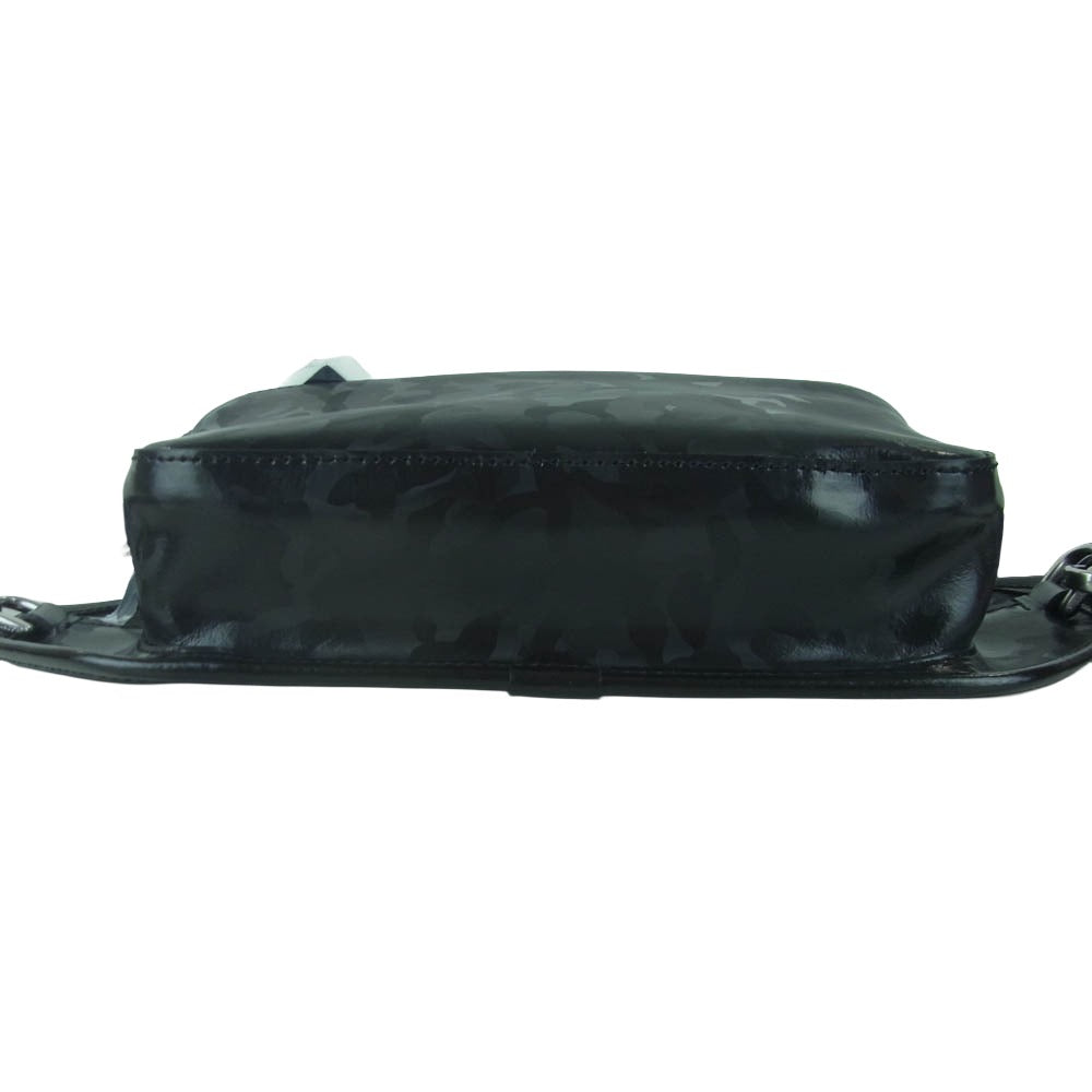 aniary アニアリ 35-07000 C-Film Leather シー フィルム レザー ボディ バッグ ブラック系 Black【新古品】【未使用】【中古】