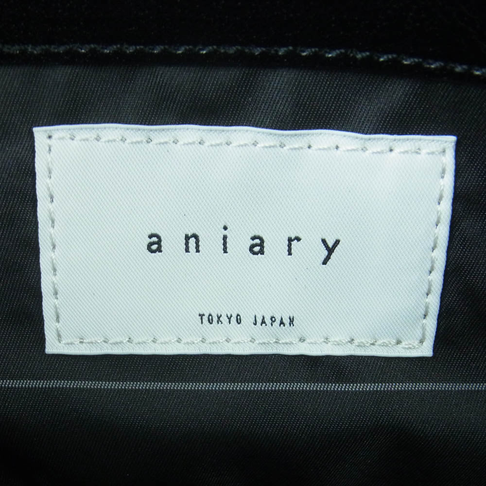 aniary アニアリ 35-07000 C-Film Leather シー フィルム レザー ボディ バッグ ブラック系 Black【新古品】【未使用】【中古】
