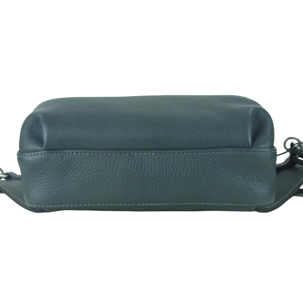 aniary アニアリ 07-07002 Shrink Leather シュリンク レザー ボディ バッグ グレー グレー系 Gray【新古品】【未使用】【中古】
