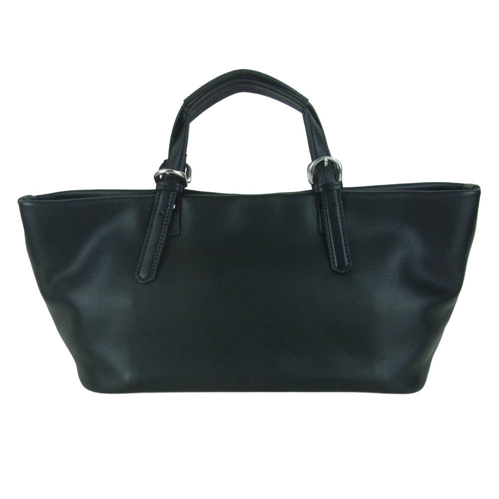 aniary アニアリ 37-02001 Artisan Leather アルティザン レザー 舟形 トート バッグ ブラック系【新古品】【未使用】【中古】