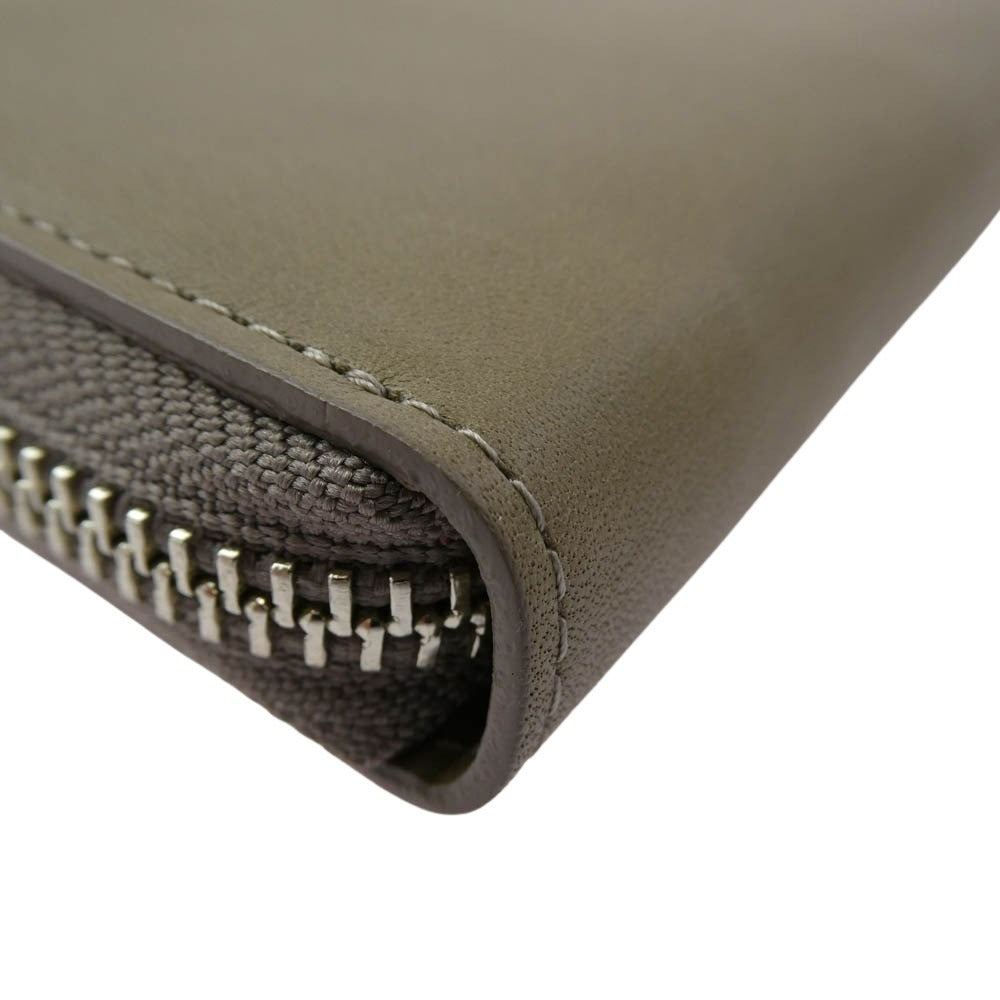 aniary アニアリ 36-20022 Artisan Leather アルティザン レザー ラウンドファスナー 長財布 ウォレット グレージュ グレージュ系【新古品】【未使用】【中古】