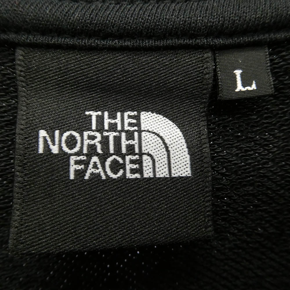 THE NORTH FACE ノースフェイス NT62532 スモールロゴ ヘザー クルーネック スウェット ブラック系 L【中古】