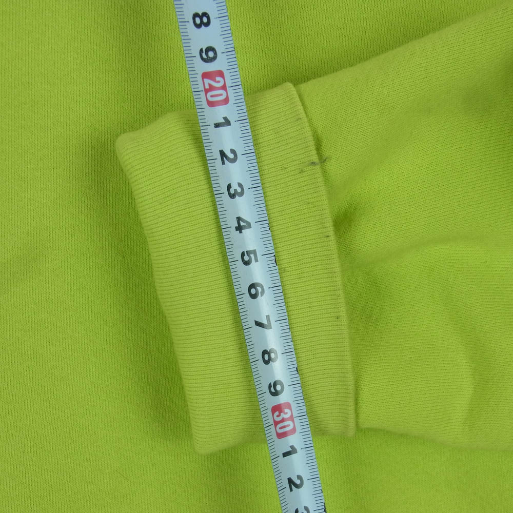 ネセサリーオアアンネセサリー ハーフジップ スウェット コットン 日本製 ライトグリーン系 ライム系 L 3【中古】