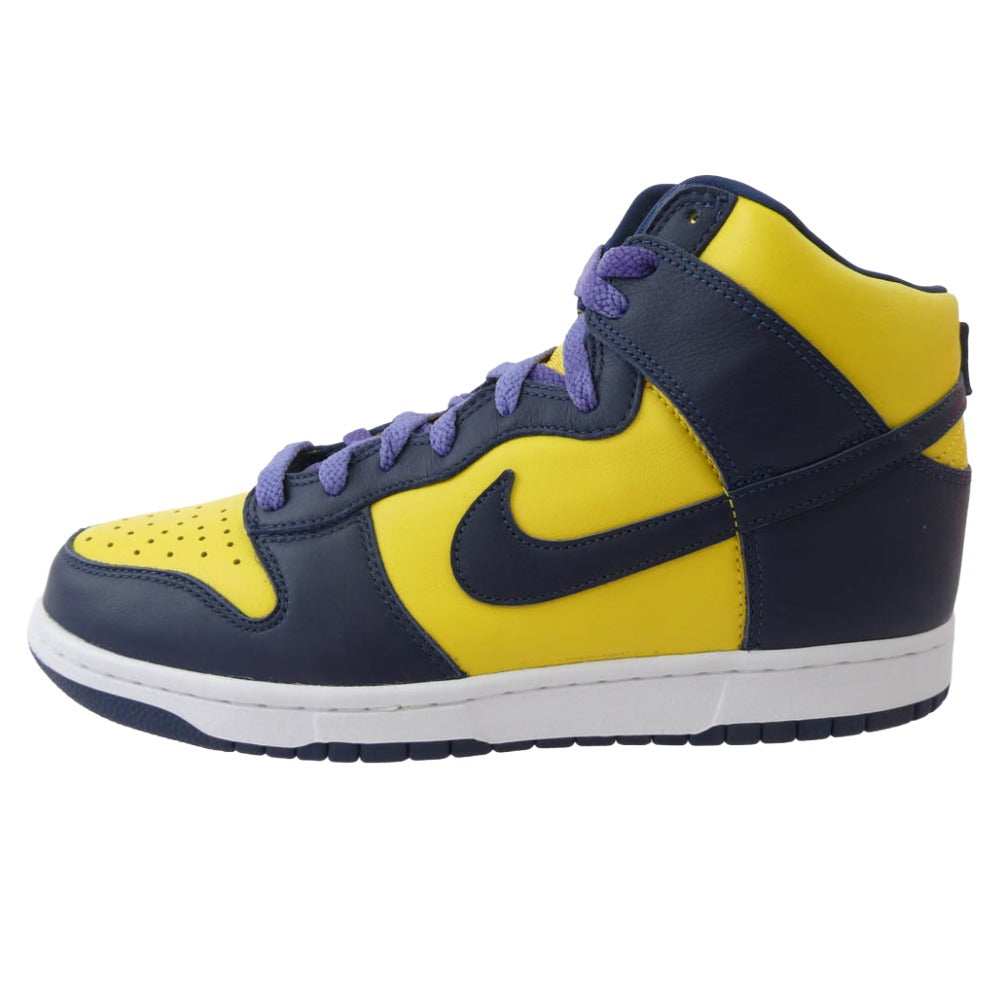NIKE ナイキ CZ8149-700 Dunk High Michigan ダンク ハイ ミシガン 2020年モデル イエロー系 パープル系 28cm【中古】