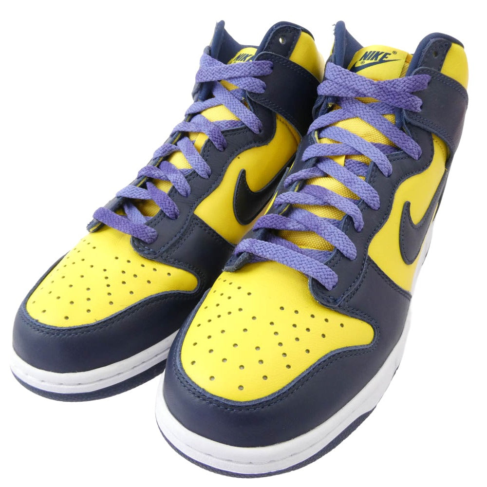 NIKE ナイキ CZ8149-700 Dunk High Michigan ダンク ハイ ミシガン 2020年モデル イエロー系 パープル系 28cm【中古】