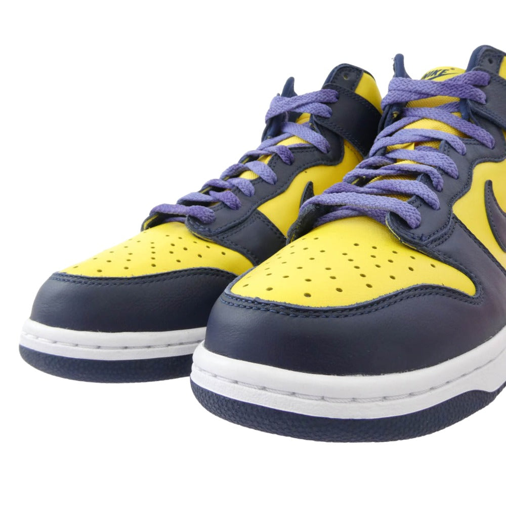 NIKE ナイキ CZ8149-700 Dunk High Michigan ダンク ハイ ミシガン 2020年モデル イエロー系 パープル系 28cm【中古】