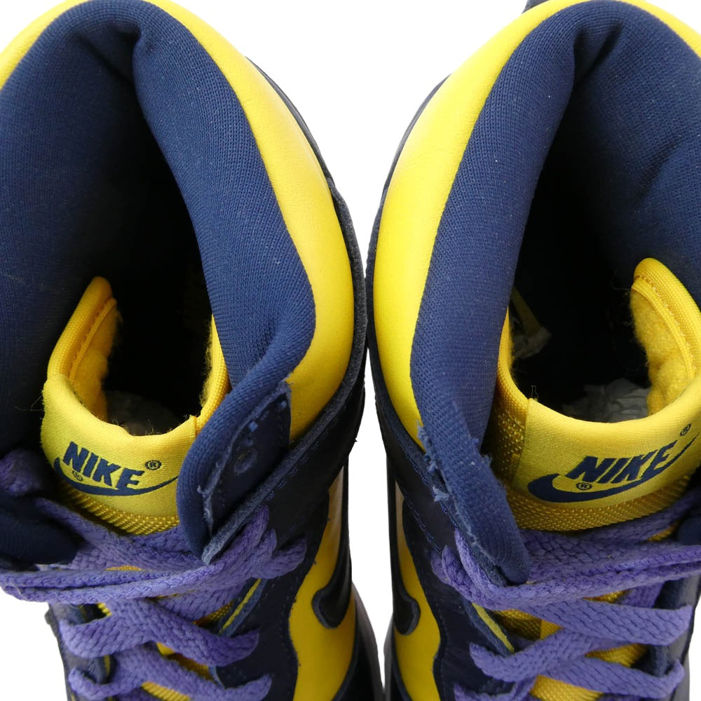 NIKE ナイキ CZ8149-700 Dunk High Michigan ダンク ハイ ミシガン 2020年モデル イエロー系 パープル系 28cm【中古】