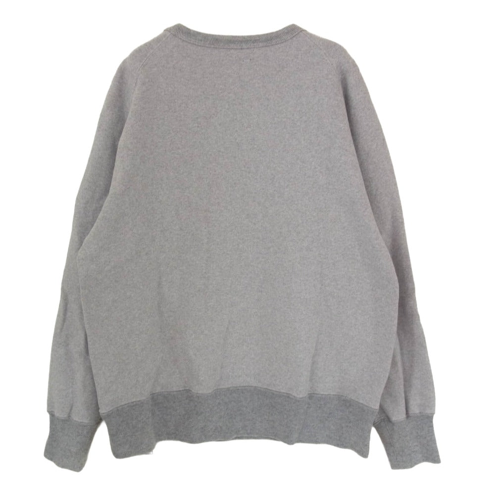 GERUGA ゲルガ SWEAT SHIRTS 前Vガセット スウェット シャツ トレーナー グレー系 5【中古】