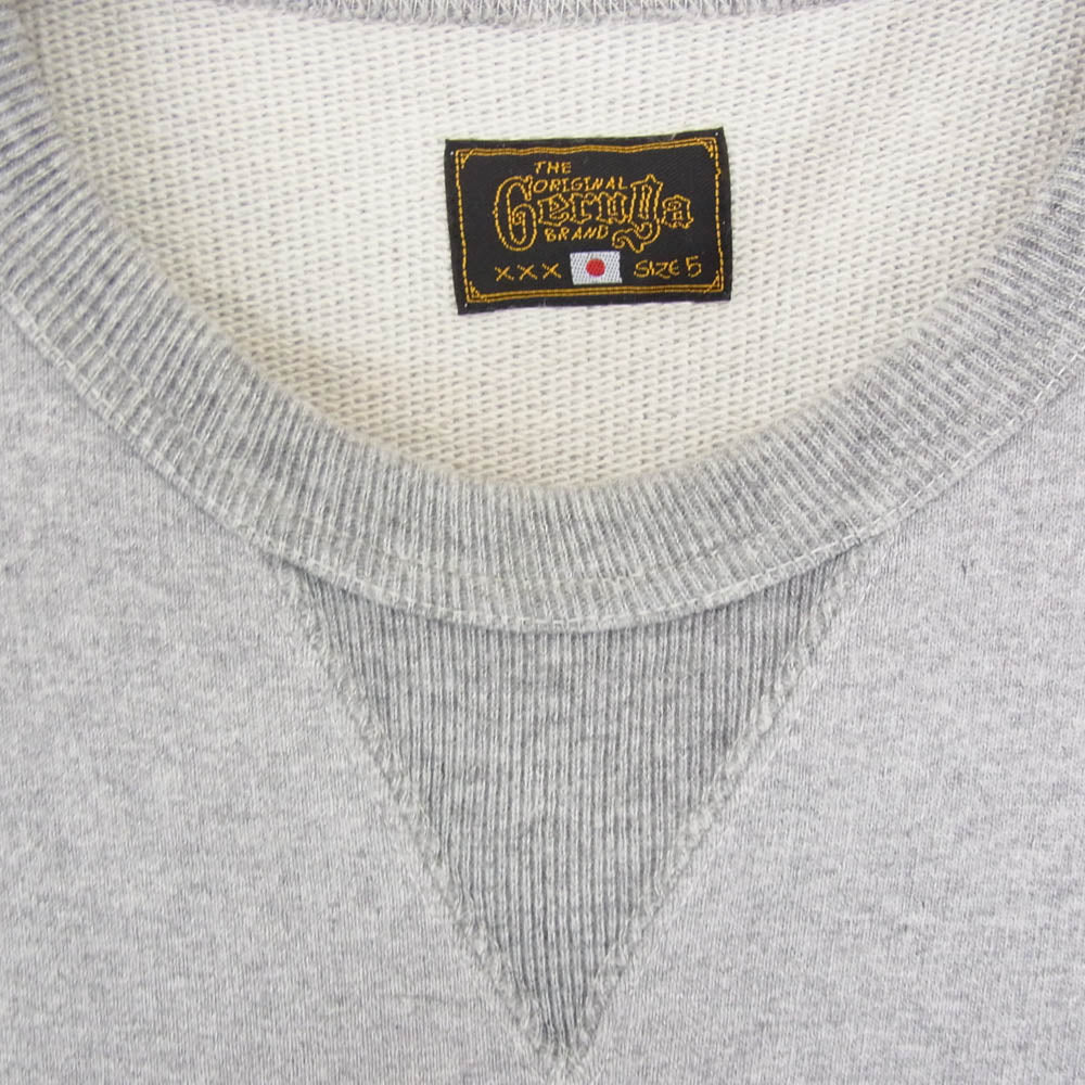 GERUGA ゲルガ SWEAT SHIRTS 前Vガセット スウェット シャツ トレーナー グレー系 5【中古】