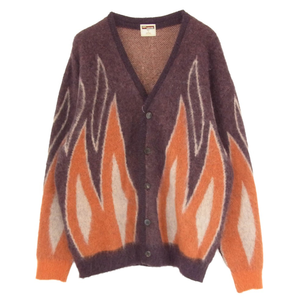 LOST CONTROL ロストコントロール L22A3-7020 Mohair Knit Cardigan モヘア ニット カーディガン ブラウン系 2【中古】
