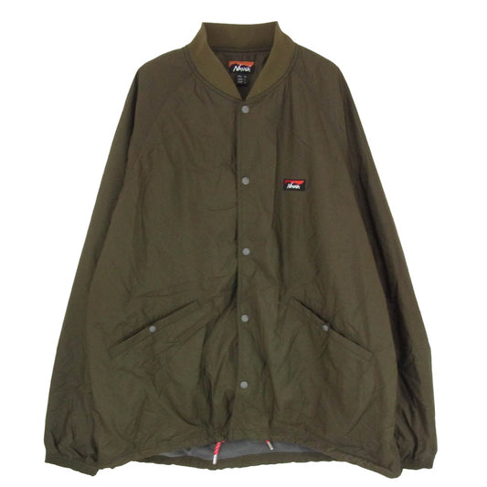 NANGA ナンガ NW2331-1E510 RIB COLLAR COACH JACKET リブカラー コーチ ジャケット カーキ系 XL【中古】