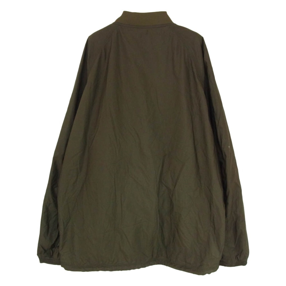 NANGA ナンガ NW2331-1E510 RIB COLLAR COACH JACKET リブカラー コーチ ジャケット カーキ系 XL【中古】