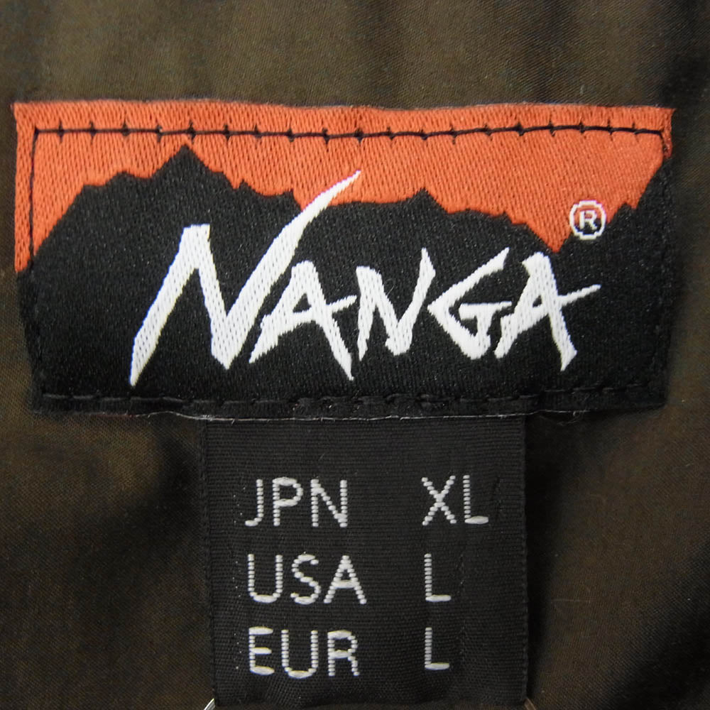 NANGA ナンガ NW2331-1E510 RIB COLLAR COACH JACKET リブカラー コーチ ジャケット カーキ系 XL【中古】
