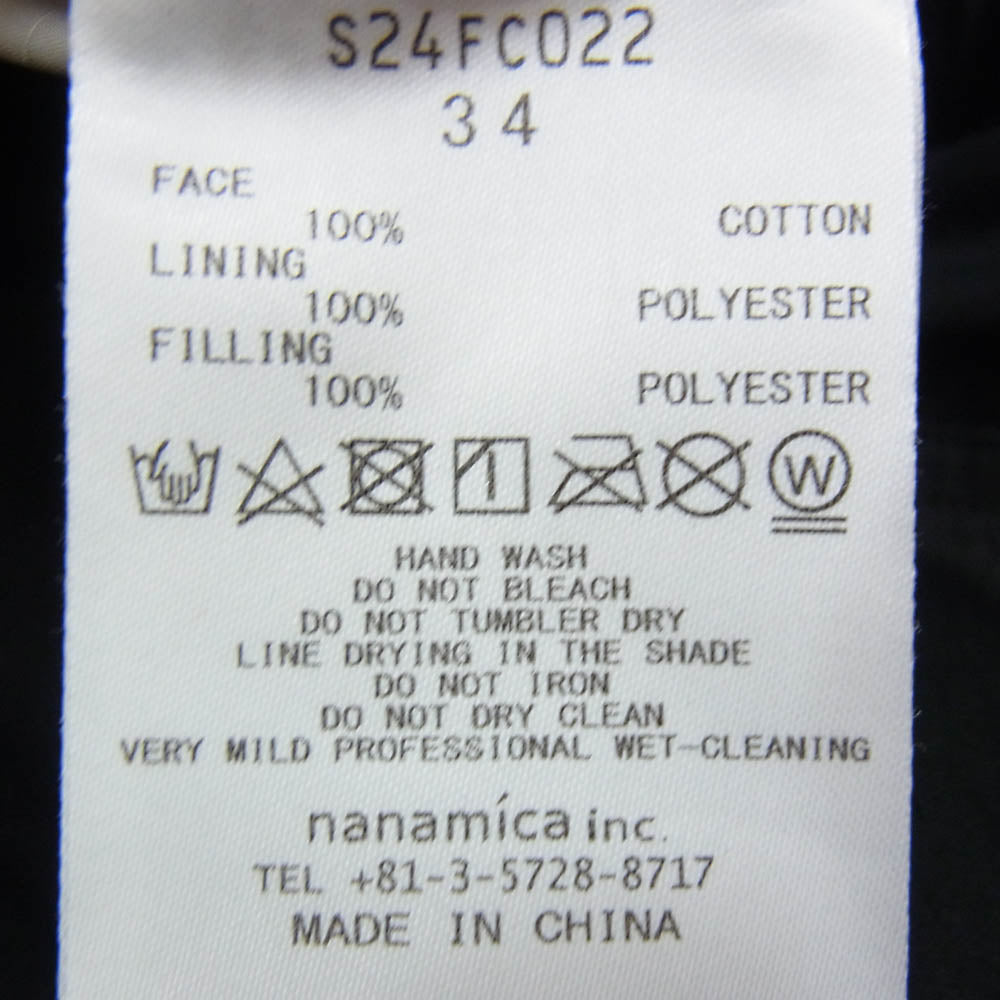 nanamica ナナミカ S24FC022 Insulation Pants インサレーション