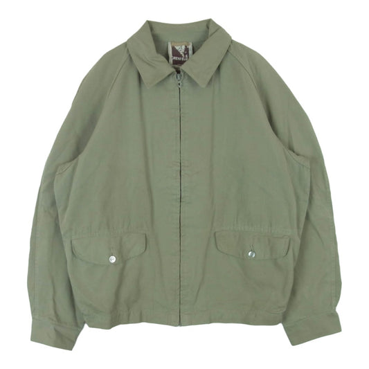グレンフェル 英国製 山タグ ハリントン ジャケット カーキ系 オリーブ系 38【中古】