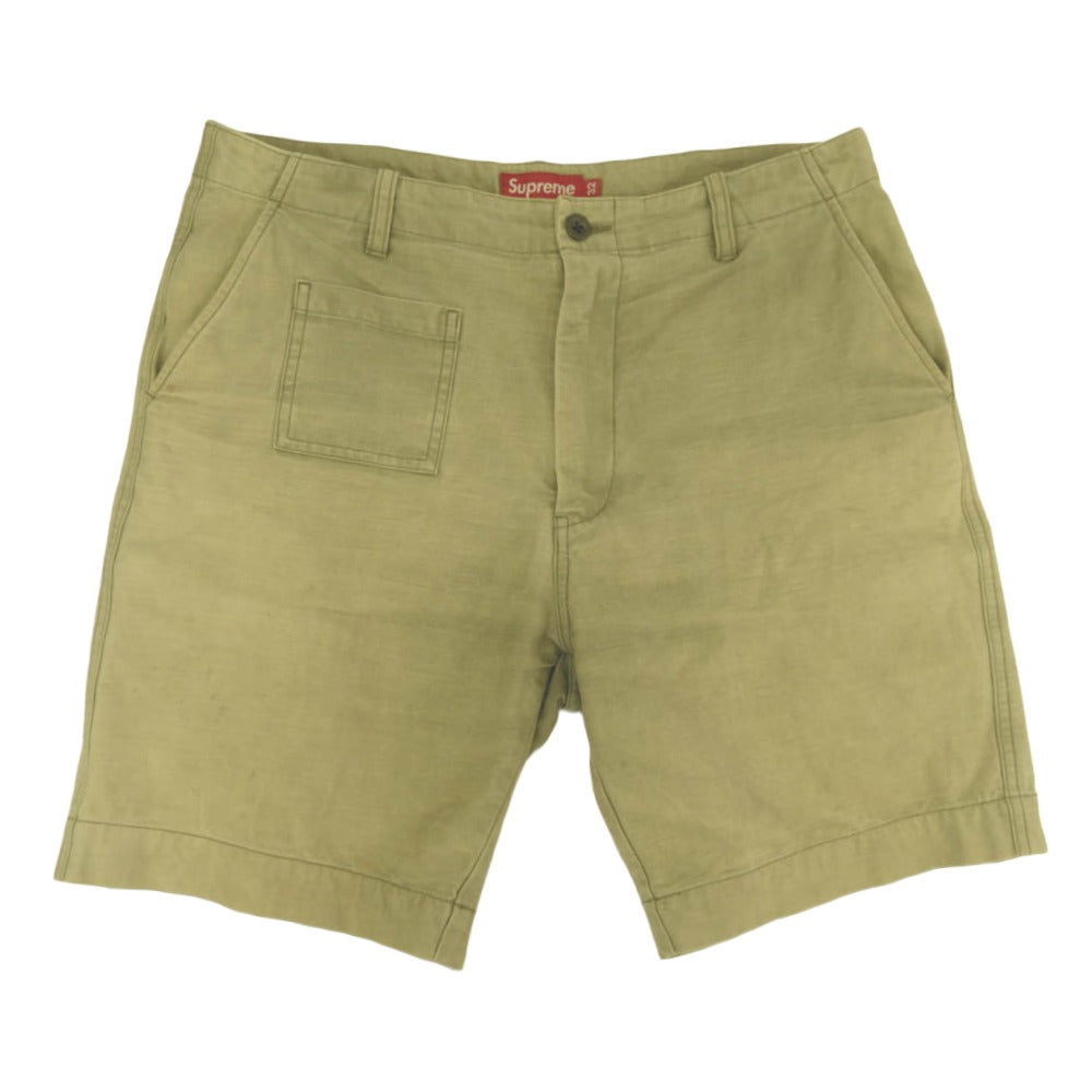 Supreme シュプリーム 11SS FIELD SHORT フィールド ショーツ ショートパンツ ライトグリーン系 32【中古】