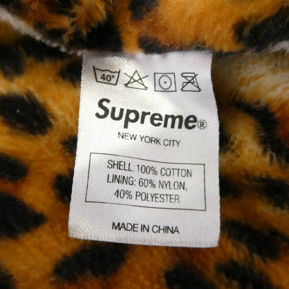 Supreme シュプリーム 10AW Leopard Lined Coaches Jacket レオパード コーチ ジャケット ブラック系 マルチカラー系 L【中古】
