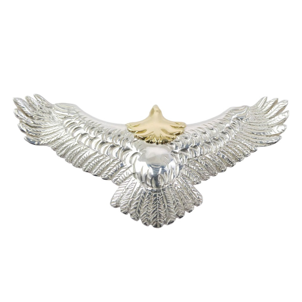 モト EG-01 LEATHER&SILVER MOTO EAGLE PENDANT 頭金大イーグル ペンダントトップ シルバー系 ゴールド系【中古】
