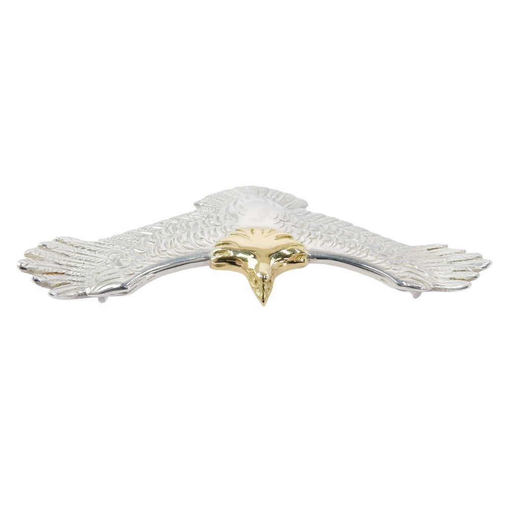 モト EG-01 LEATHER&SILVER MOTO EAGLE PENDANT 頭金大イーグル ペンダントトップ シルバー系 ゴールド系【中古】