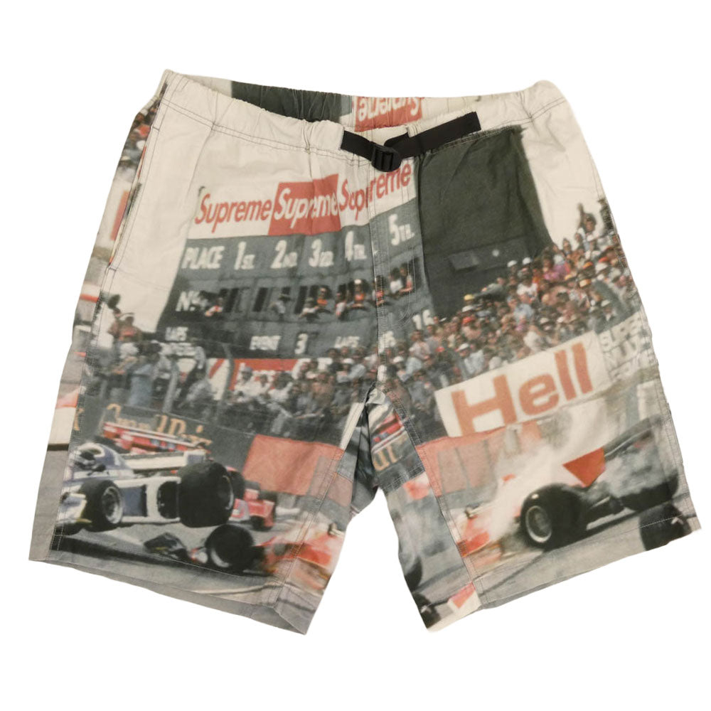 Supreme シュプリーム 19SS Grand Prix Belted Short ショート パンツ マルチカラー系 XL【中古】