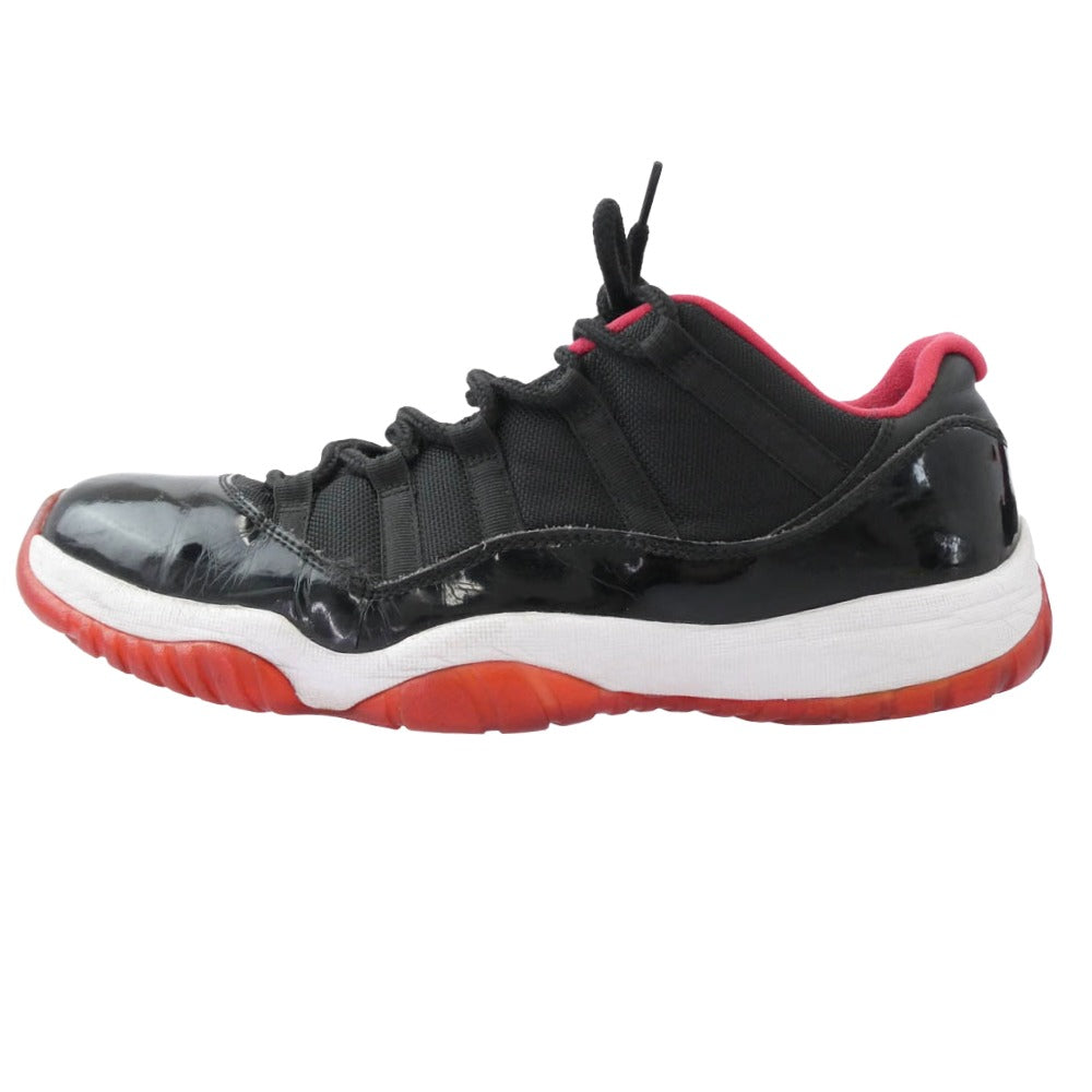 NIKE ナイキ 528895-012 AIR JORDAN 11 RETRO LOW BRED エア ジョーダン レトロ ロー ブレッド スニーカー ブラック系 レッド系 29cm【中古】