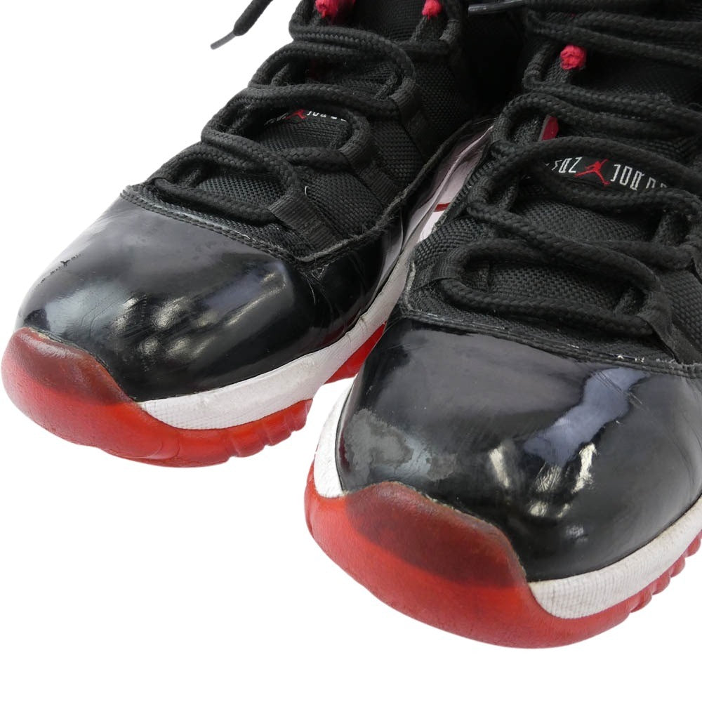 NIKE ナイキ 528895-012 AIR JORDAN 11 RETRO LOW BRED エア ジョーダン レトロ ロー ブレッド スニーカー ブラック系 レッド系 29cm【中古】