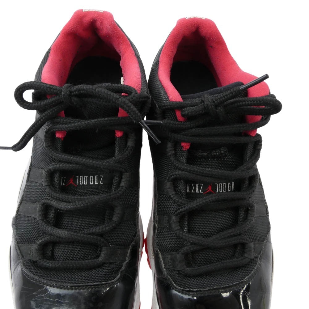 NIKE ナイキ 528895-012 AIR JORDAN 11 RETRO LOW BRED エア ジョーダン レトロ ロー ブレッド スニーカー ブラック系 レッド系 29cm【中古】