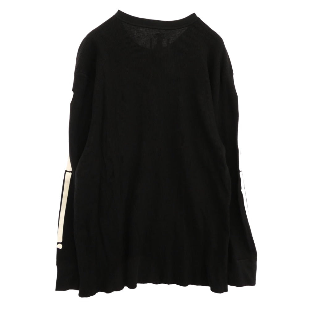 Supreme シュプリーム 24AW Hanes Bones Thermal Crew ヘインズ サーマル クルーネック 長袖 Tシャツ ブラック系 XL【中古】