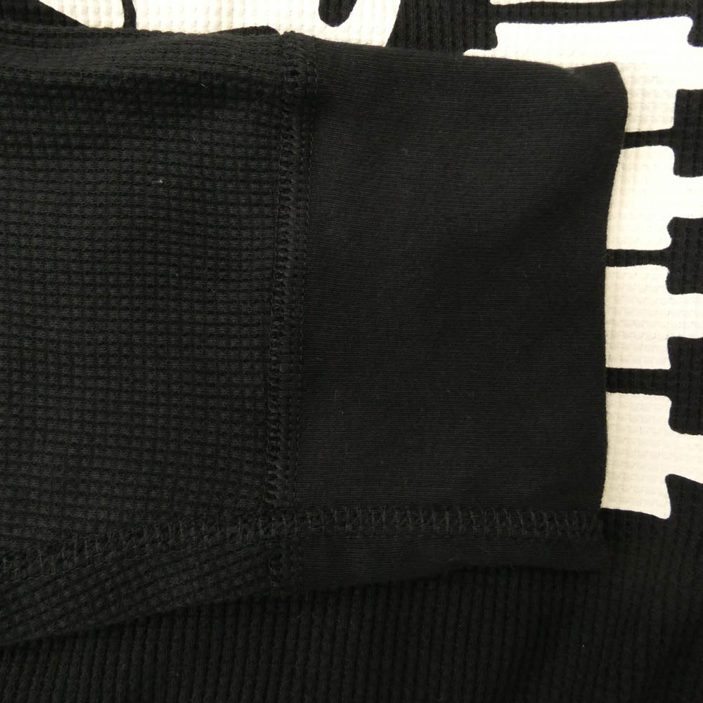 Supreme シュプリーム 24AW Hanes Bones Thermal Crew ヘインズ サーマル クルーネック 長袖 Tシャツ ブラック系 XL【中古】