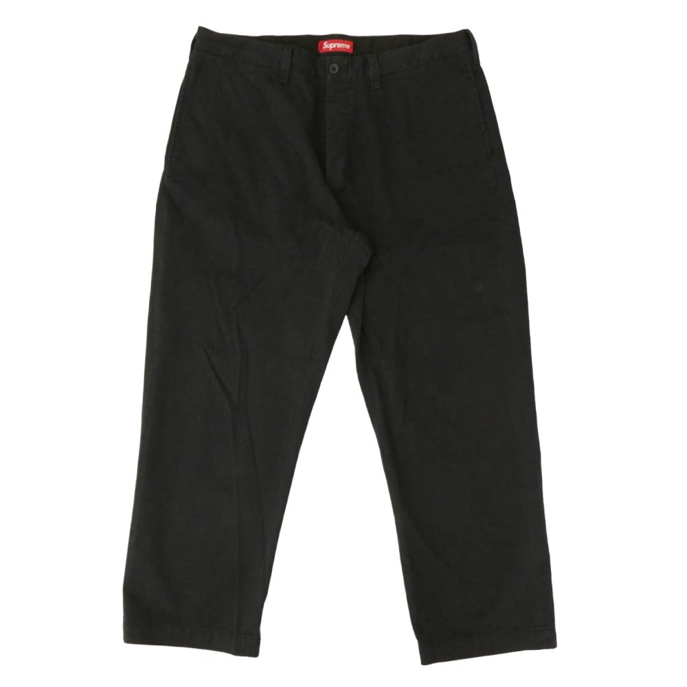 Supreme シュプリーム 24SS Chino Pant コットン チノ パンツ ブラック系 38【中古】