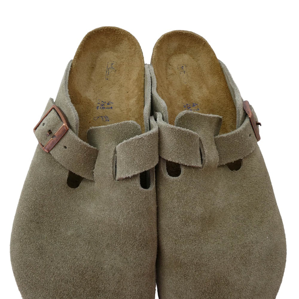 BIRKENSTOCK ビルケンシュトック 0560771 BOSTON BS Taupe ボストン スエード サンダル グレー系 41【中古】