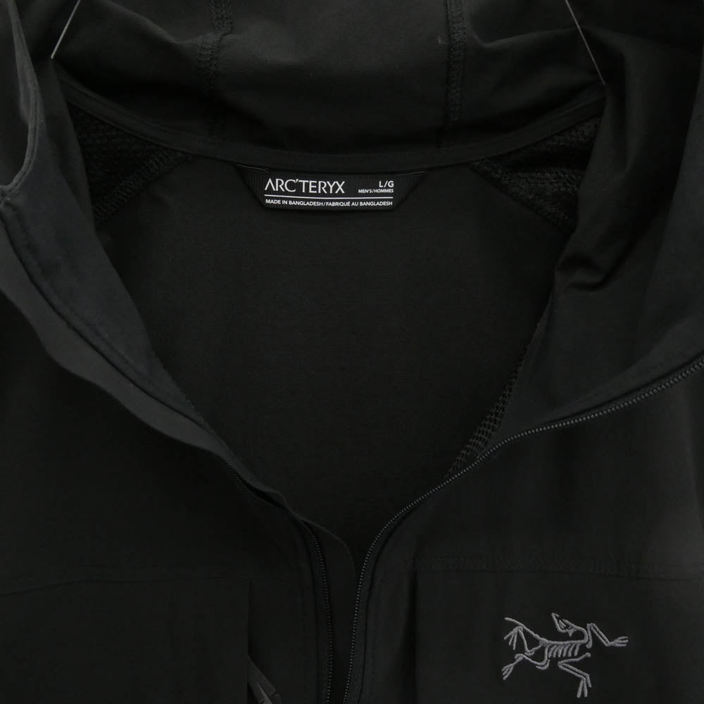 ARC'TERYX アークテリクス gamma lightweight hoody ガンマ ライトウェイト フーディ ソフトシェル ブラック系 L【中古】