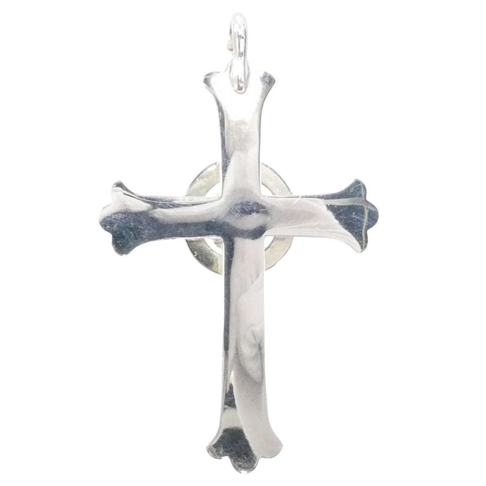 TARO WASHIMI ワシミタロウ 鷲見太郎 販売証明カード付属 cross pendant arabesque medicine wheel 限定 FLUORITE 6×8 cup クロス ペンダントトップ シルバー系【中古】