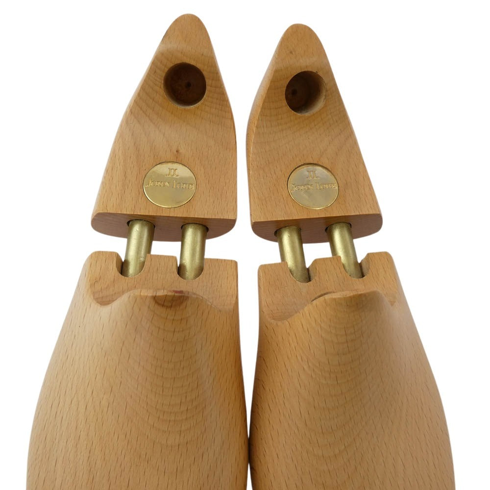 John Lobb ジョンロブ 木製 シューツリー シューキーパー ゴールド 金具 ベージュ系【中古】