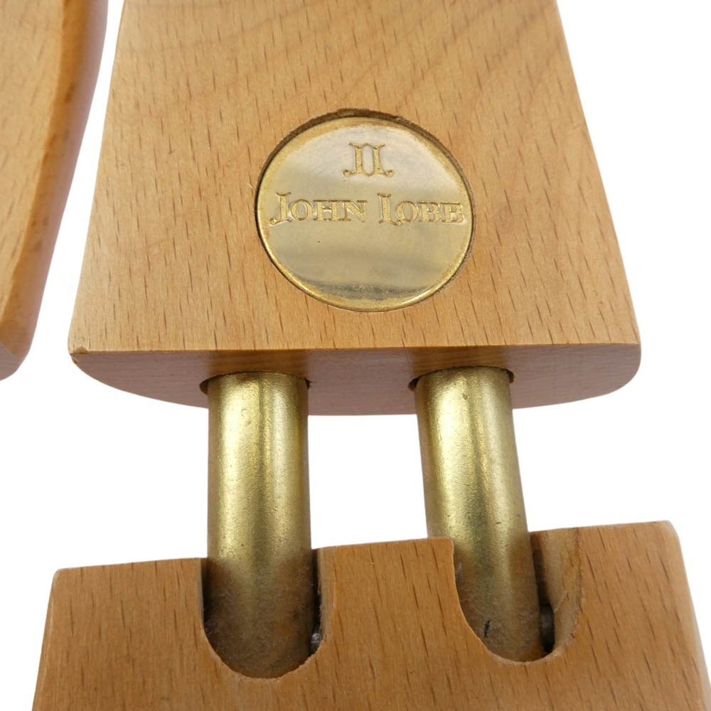 John Lobb ジョンロブ 木製 シューツリー シューキーパー ゴールド 金具 ベージュ系【中古】