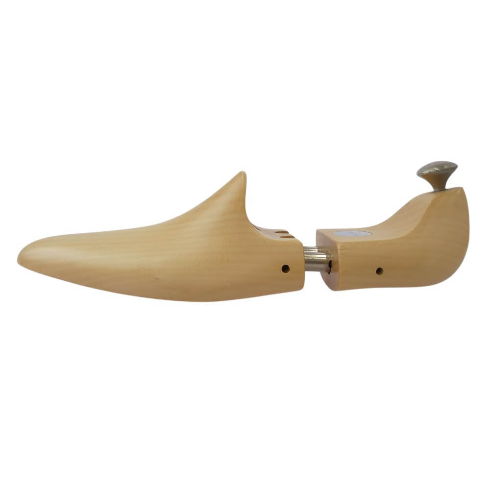 John Lobb ジョンロブ 木製 シューツリー シューキーパー シルバー 金具 ベージュ系 7E【中古】