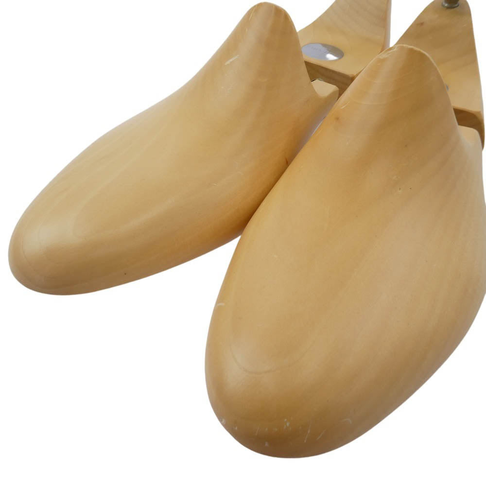 John Lobb ジョンロブ 木製 シューツリー シューキーパー シルバー 金具 ベージュ系 7E【中古】
