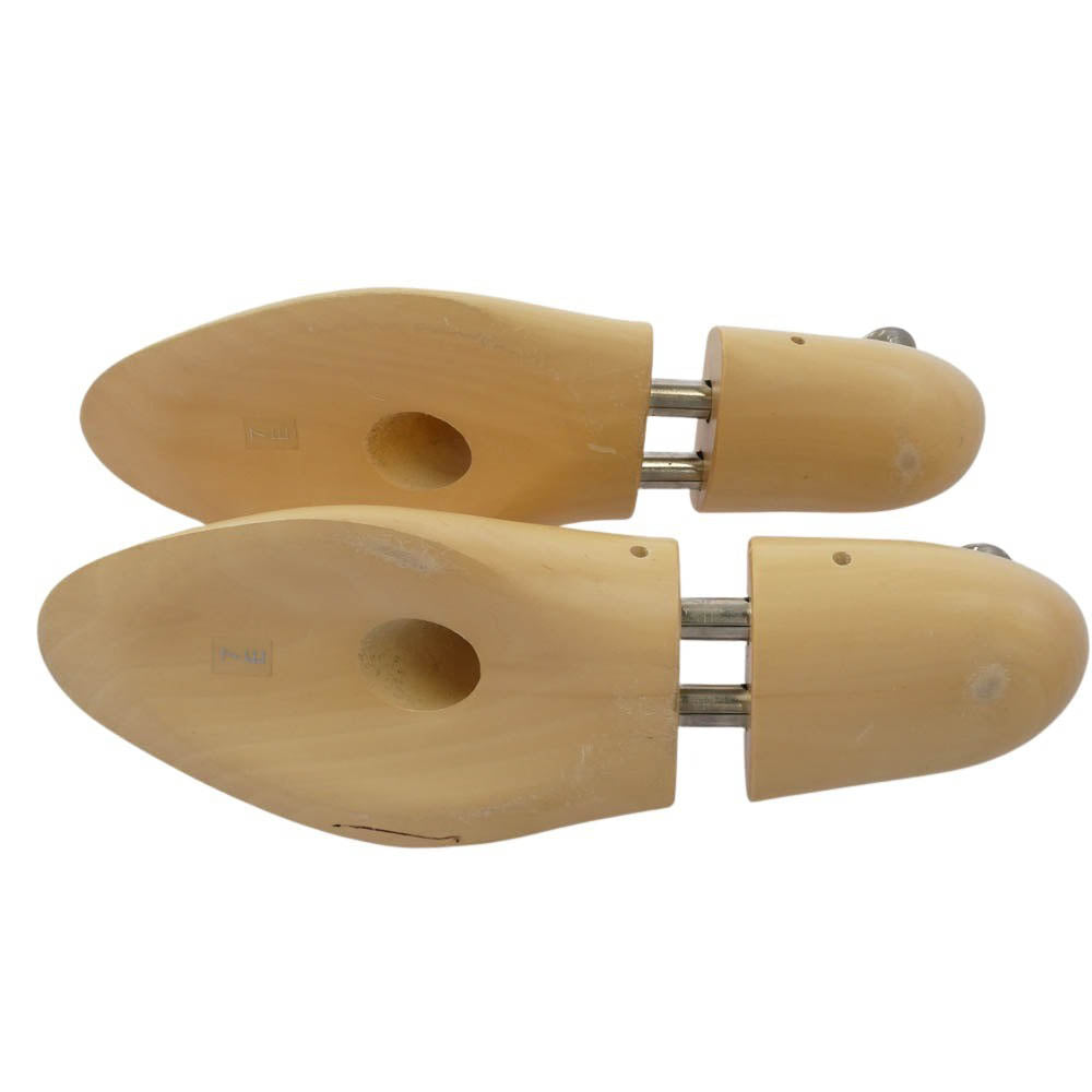 John Lobb ジョンロブ 木製 シューツリー シューキーパー シルバー 金具 ベージュ系 7E【中古】