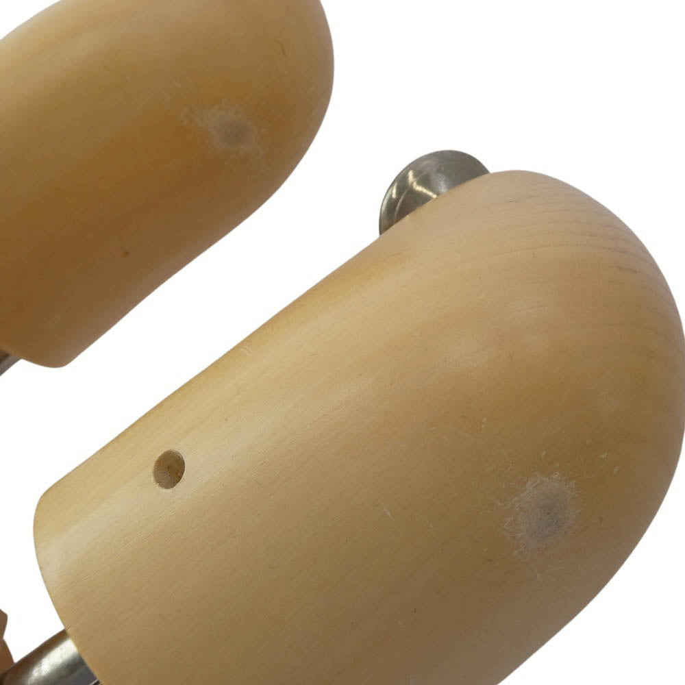 John Lobb ジョンロブ 木製 シューツリー シューキーパー シルバー 金具 ベージュ系 7E【中古】