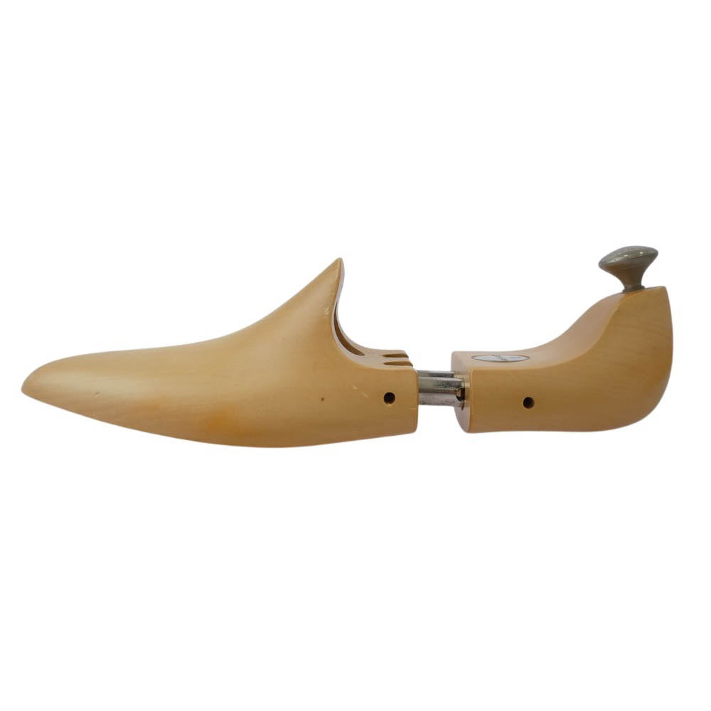John Lobb ジョンロブ 木製 シューツリー シューキーパー シルバー 金具 ベージュ系 7E【中古】