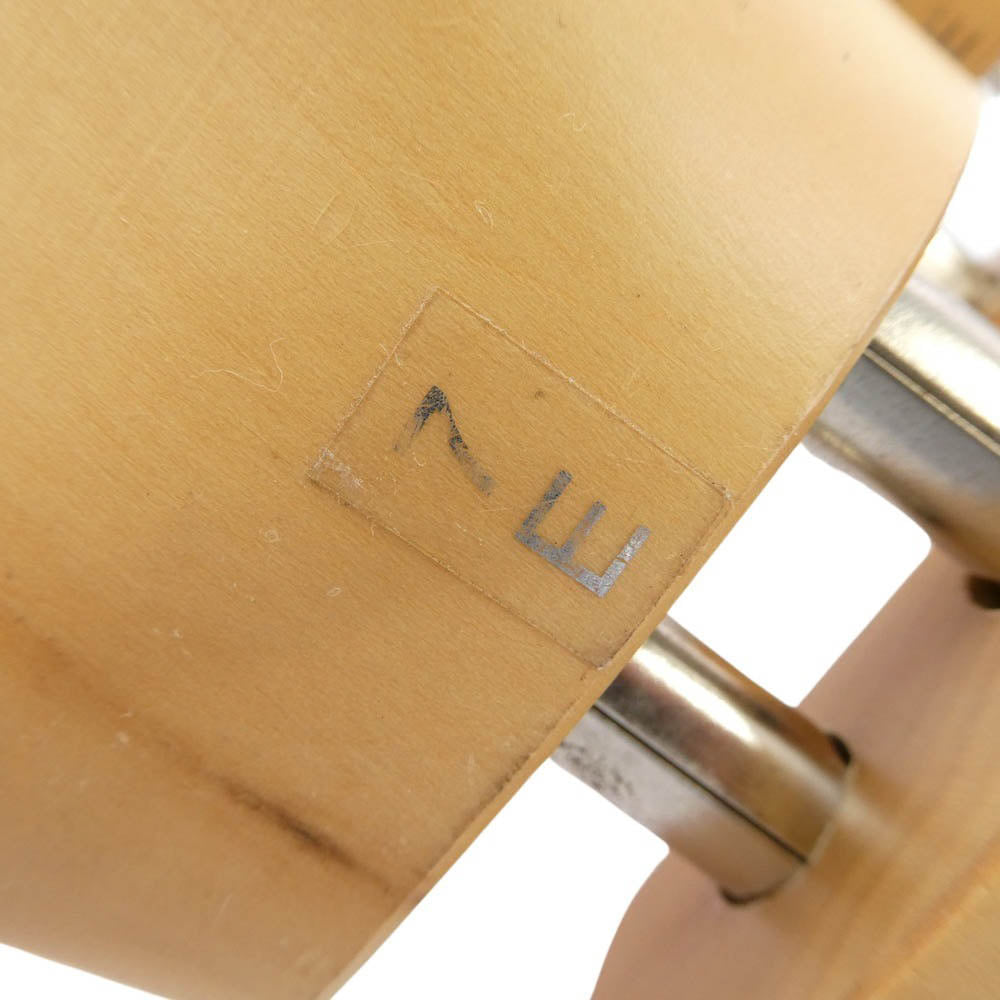 John Lobb ジョンロブ 木製 シューツリー シューキーパー シルバー 金具 ベージュ系 7E【中古】