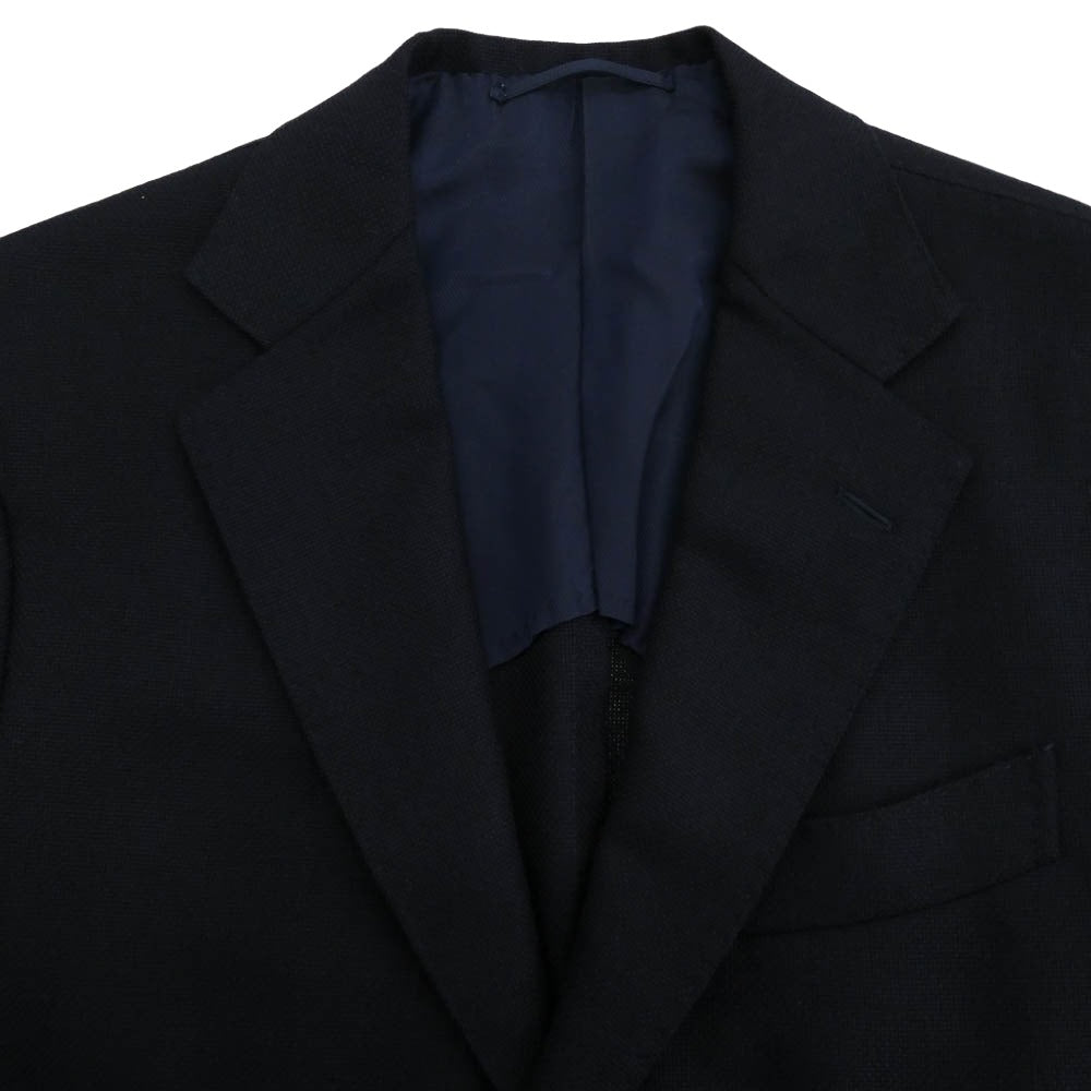 BEAMS ビームス BEAMSF ビームスエフ DORMEUIL ウール ソリッド ジャケット ダークネイビー系 46【中古】